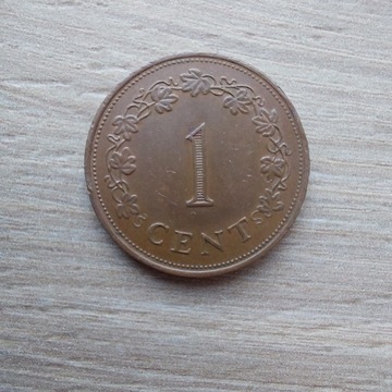 Malta 1 cent 1977 stan II krzyż Jerzego