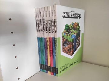 Zestaw 2 pełnych kolekcji - poradniki Minecraft 