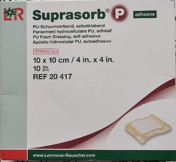 Suprasorb P opatrunek piankowy 10×10 cm L&R 1 szt.