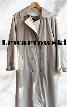 Lewartowski płaszcz kurtka damski L XL długi szary