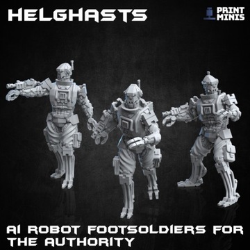 Helghast Footsoldier Robots x3 - Print Minis 