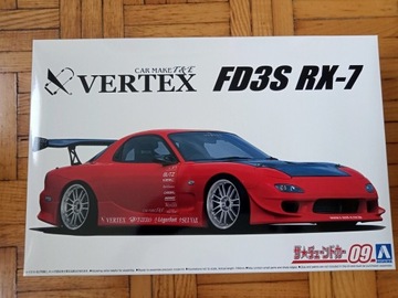 Mazda rx-7 VERTEX 1:24 AOSHIMA- jak nowy model