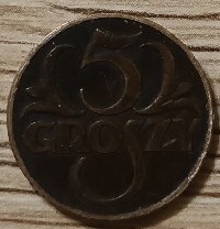 5 groszy 1937 brąz II RP