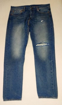 Spodnie męskie jeans Levis 512 W36L34 SKINNY rurki
