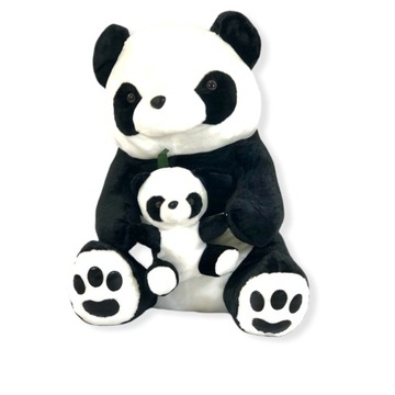 Gigant Maskotka pluszowa Panda z dzieckiem 80 cm