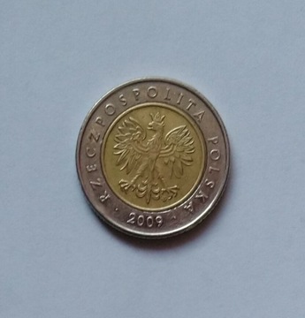 Moneta 5 zł 2009 rok