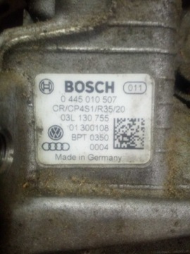 Pompa wysokiego ciśnienia CR Bosch Audi VW