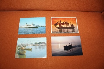 Kartki pocztówki z motywem statki kutry Bałtyk
