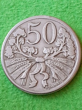 50 HALERZY 1924 CZECHY