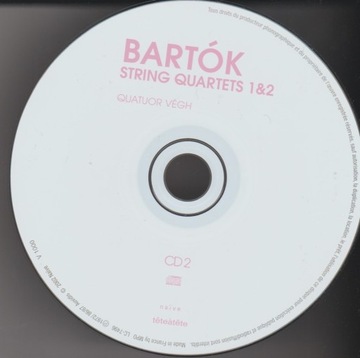 BARTOK String quartets 1-2 VEGH Qt 1972stereo OPIS