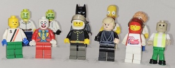 LEGO 10 figurek (Batman Home Simpson Luke i inne)