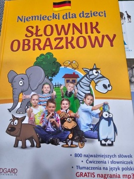 słownik obrazkowy- niemieck,angielski dla dzieci 