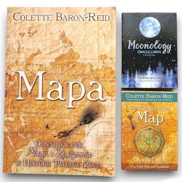 Karty wyroczni Zaczarowana Mapa Colette Baron-Reid + książka Moonology 
