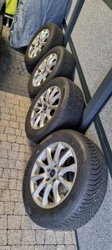 Felgi 5x108 oryginalne Ford z zimowymi oponami