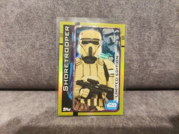 Star Wars Topps Shoretrooper karta holo