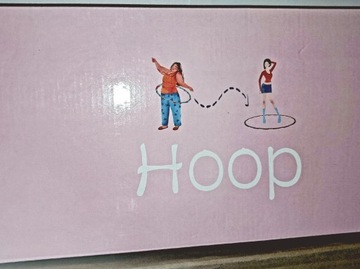 Hula hop Hoop 90cm odcienie zieleni i żółtego.