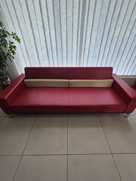 Sofa BRW 4 osobową z funkcją spania ekoskóra
