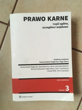 Prawo karne-podręcznik akademicki