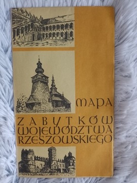 Mapa zabytków województwa rzeszowskiego 1971