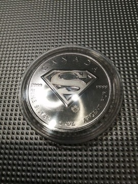 CANADA SUPERMAN Srebro 1oz 9999 Moneta 2016 piękna