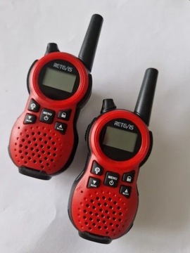 Czerwone walkie talkie dla dzieci, krótkofalówki dla dzieci, nowe