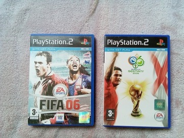 Komplet gier FIFA 06 oraz World Cup 2006 PS2 ENG