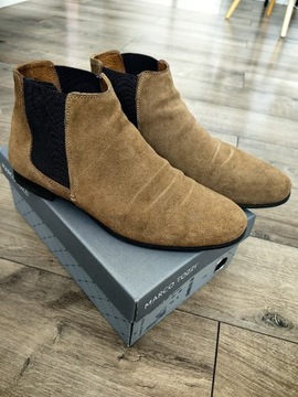 Męskie sztyblety Zara, camel rozmiar 40