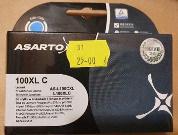 Tusz Asarto zamiennik do Lexmark 100XL C