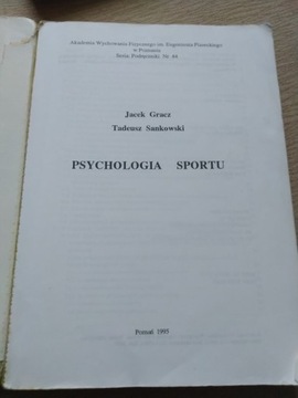 Psychologia sportu. Jacek Gracz