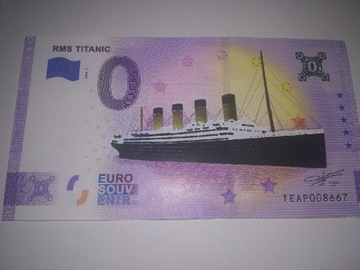 0 euro RMS TITANIC wersja GOLD. 