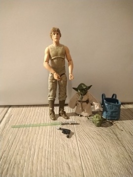 X94 HASBRO STAR WARS LUKE SKYWALKER & YODA 6''