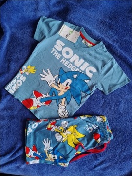 Komplet letni Sonic spodenki + podkoszulek 