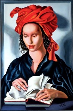 Ręcznie malowana kopia obrazu Tamary Lempickiej 