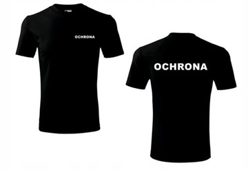 T-shirt nadruk Ochrona roz. 2XL  i  3XL