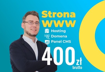 STRONA INTERNETOWA WWW ONE-PAGE + HOSTING i DOMENA