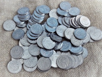Zestaw monet  10 gr 100 szt.  PRL  rok 1980 