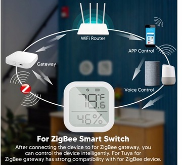 Moes Inteligentny czujnik temperatury wilgotności