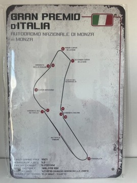 Tablica tor F1 Formuła 1 Gran Prix Monza Włochy