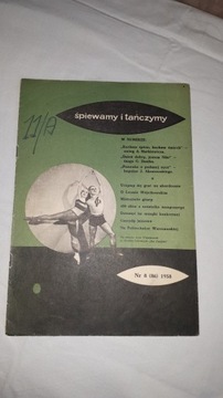 Śpiewamy i tańczymy -głos i fortepian- 8 (86) 1958