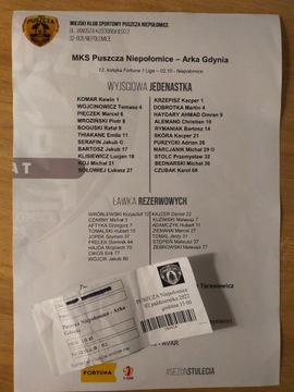 Bilet puszcza Niepołomice - Arka Gdynia 