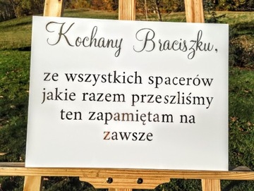 Tablica kochany tatusiu tako braciszku bracie wujk