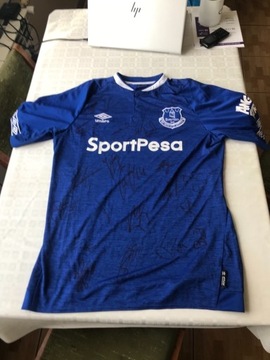 Umbro Orginalna podpisana koszulka Everton FC 