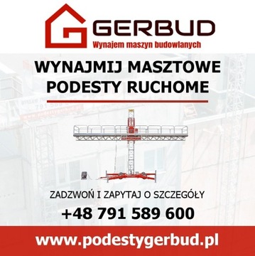 PODEST RUCHOMY ROBOCZY PODNOŚNIK SCANCLIMBER WINDA