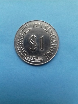 Singapur 1 dolar 1981 stan -I lew singapurski