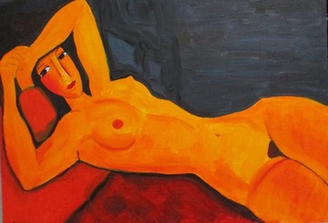 Amedeo Modigliani, Akt, 42x59,5, akty