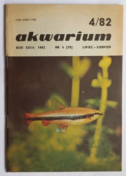 Czasopismo dwumiesięcznik Akwarium nr 4 rok 1982