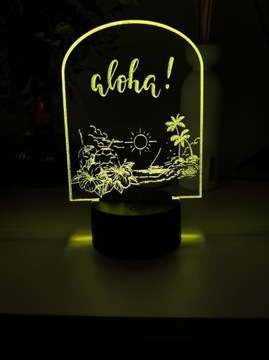 LAMPKA LED NOCNA 3D ALOHA