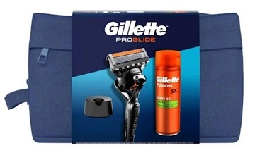 Zestaw Gillette Proglide +Żel Fusion 200ml +stojak