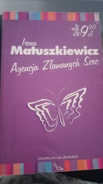 Książka Irena Matuszkiewicz Agencja Złamanych Serc