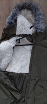 Kurtka parka zimowa khaki 44